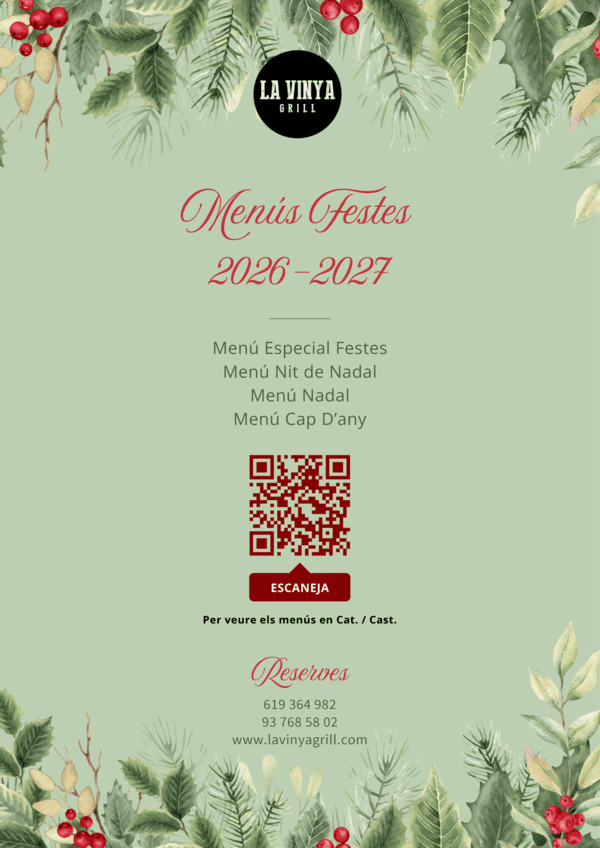 Menús festes 2026